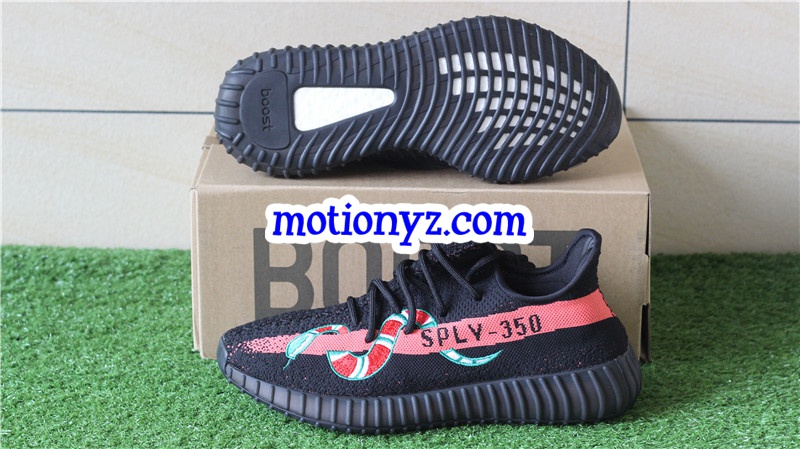 Yeezy Boost 350 V2 Snakes Black Red